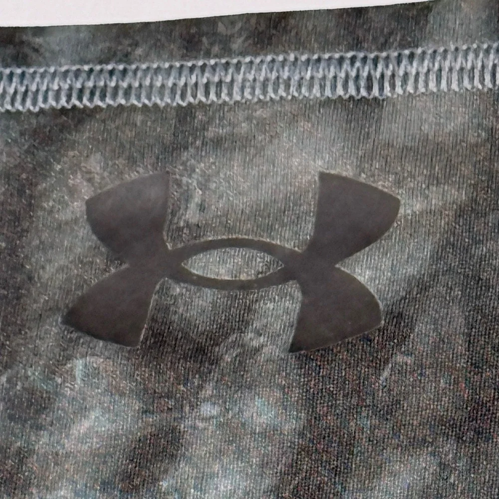 Under Armour Mens Gray Black Camo Neck Gaiter Face Mask Tactical Athletic OSFA